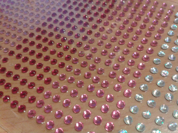 Glitzersteinchen selbstkl. 756 x 2 mm rosatöne/iris CDEAS003 sofort lieferbar