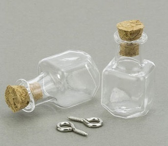 Glasflaschen mit Korken 2 Stück sofort lieferbar