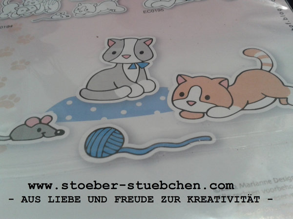 ♥ Clear Stamps + Stanze CATS EC0194 sofort lieferbar