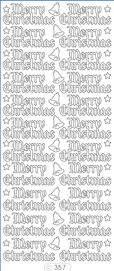 ♥ Sticker Merry Christmas 357 sofort lieferbar